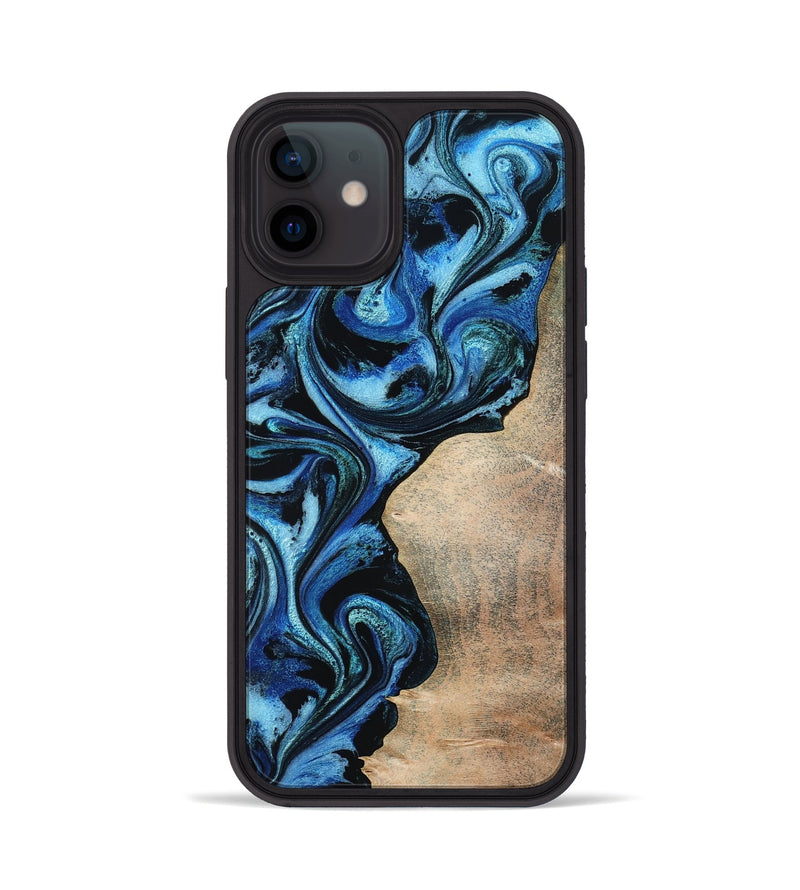 iPhone 12 Wood Phone Case - Kaitlyn (Blue, 801073)