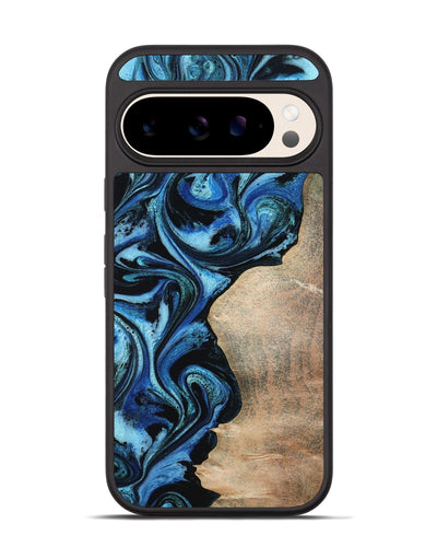 Pixel 10 Wood Phone Case - Kaitlyn (Blue, 801073)