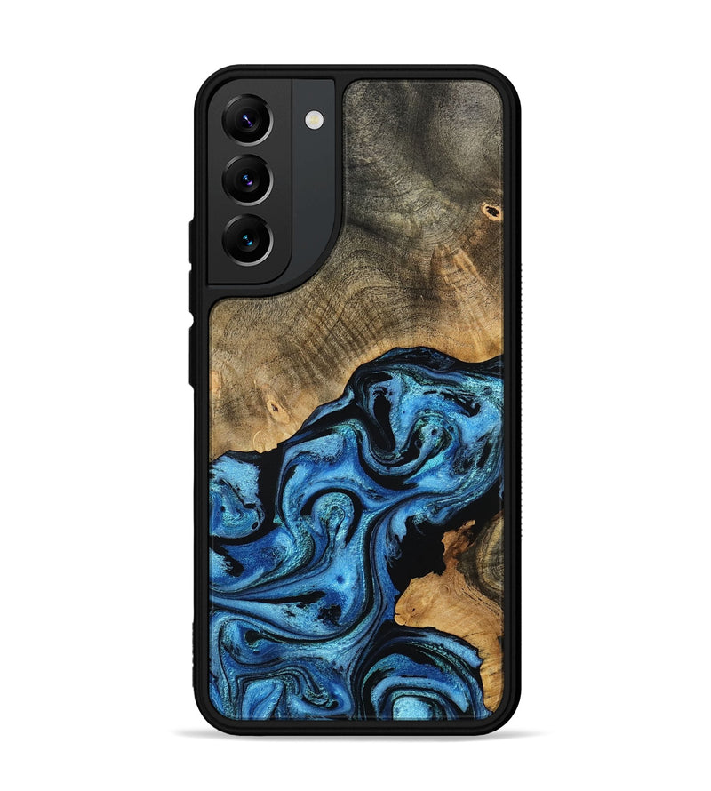 Galaxy S22 Plus Wood Phone Case - Aurora (Blue, 801074)