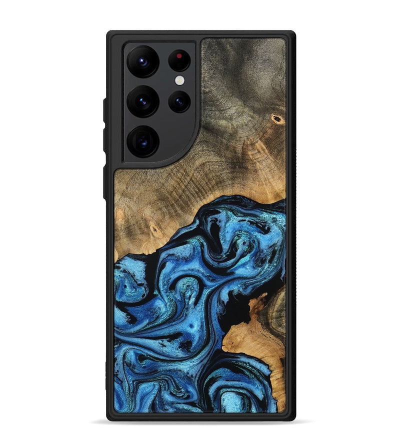 Galaxy S22 Ultra Wood Phone Case - Aurora (Blue, 801074)