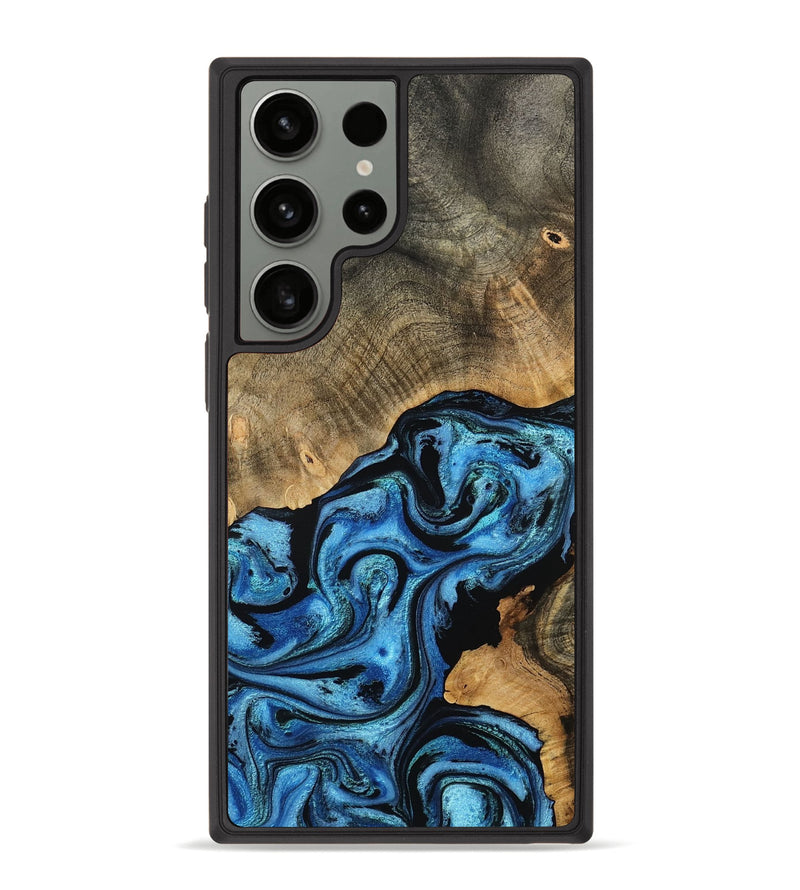 Galaxy S23 Ultra Wood Phone Case - Aurora (Blue, 801074)
