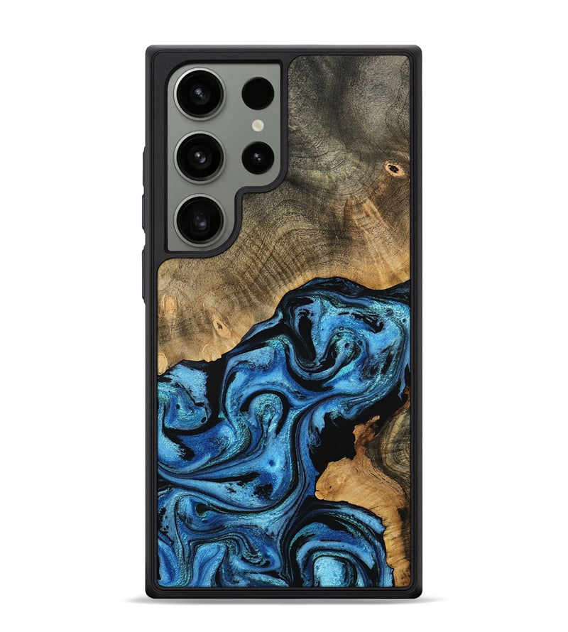 Galaxy S24 Ultra Wood Phone Case - Aurora (Blue, 801074)