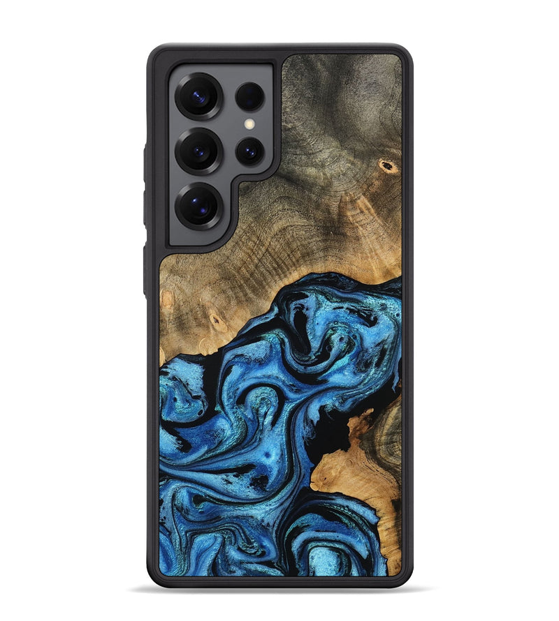 Galaxy S25 Ultra Wood Phone Case - Aurora (Blue, 801074)