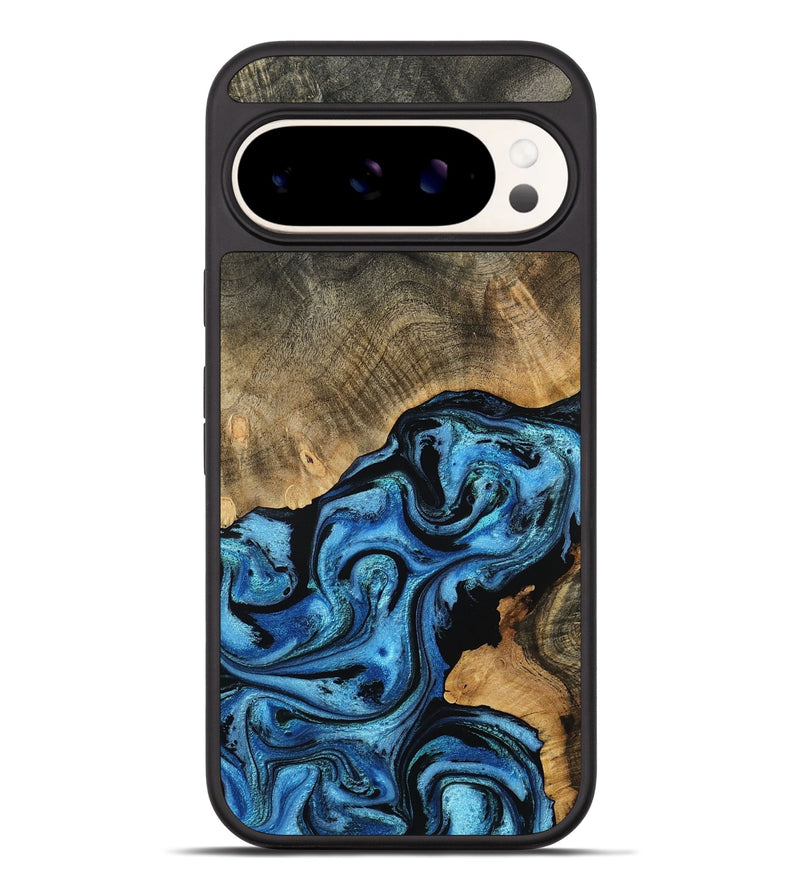 Pixel 9 Pro XL Wood Phone Case - Aurora (Blue, 801074)
