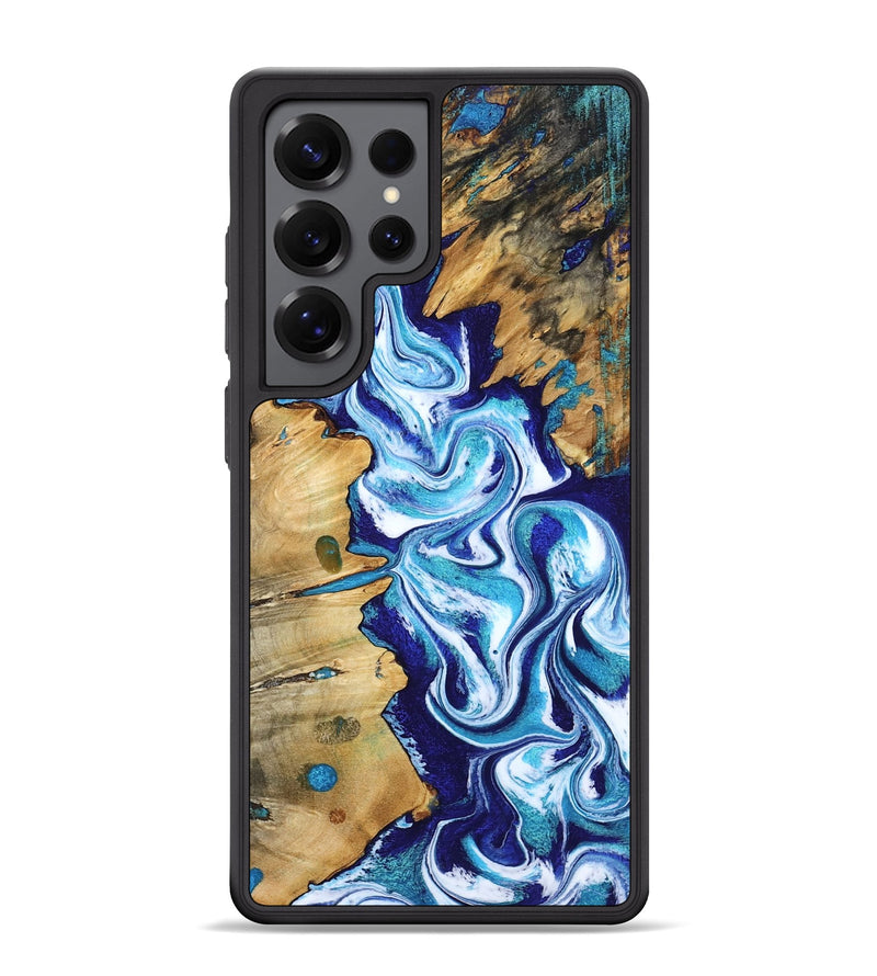 Galaxy S25 Ultra Wood Phone Case - Gemma (Blue, 801075)