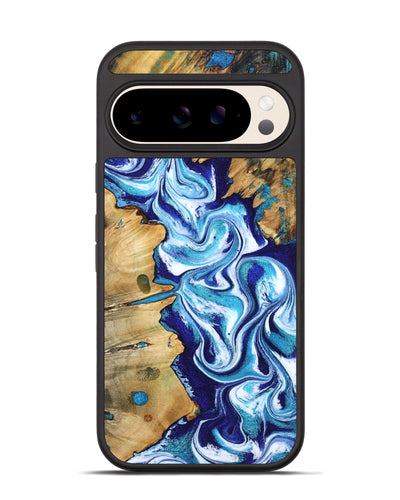 Pixel 10 Wood Phone Case - Gemma (Blue, 801075)