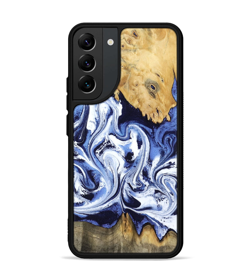 Galaxy S22 Plus Wood Phone Case - Elwin (Blue, 801077)