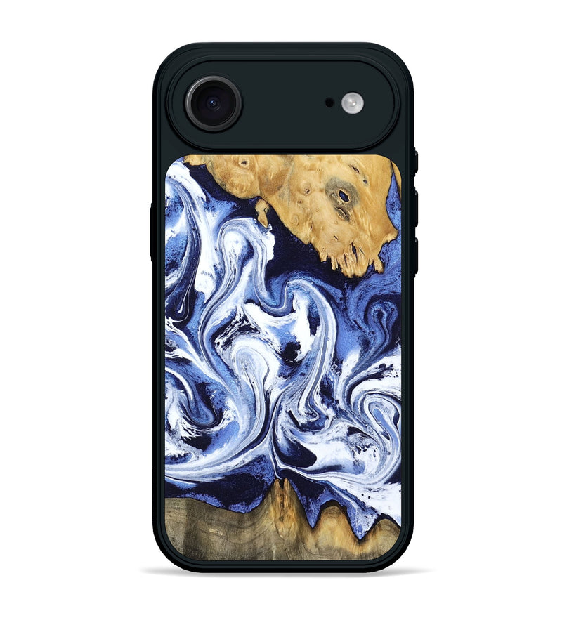 iPhone 17 Air Wood Phone Case - Elwin (Blue, 801077)