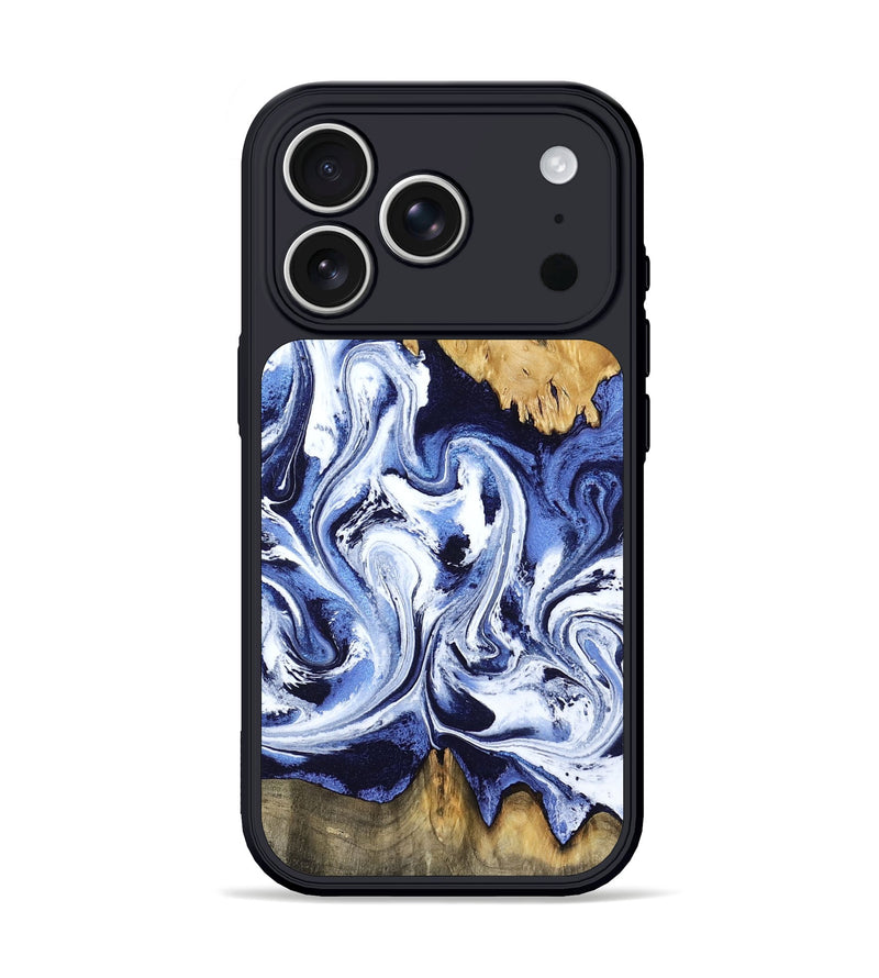 iPhone 17 Pro Wood Phone Case - Elwin (Blue, 801077)