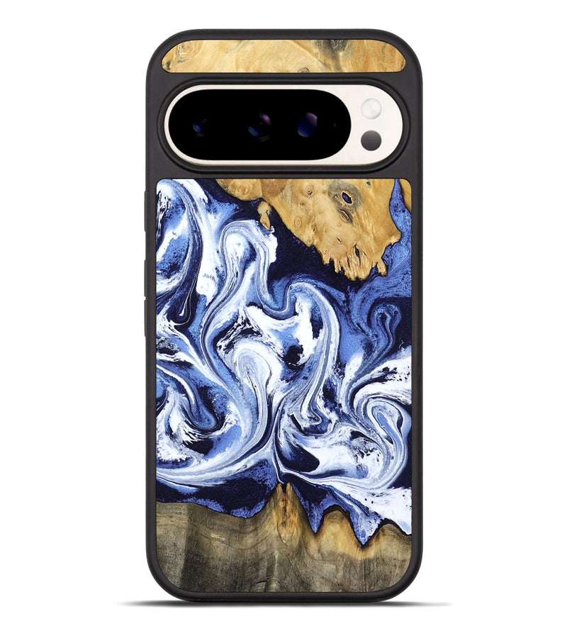 Pixel 9 Pro XL Wood Phone Case - Elwin (Blue, 801077)