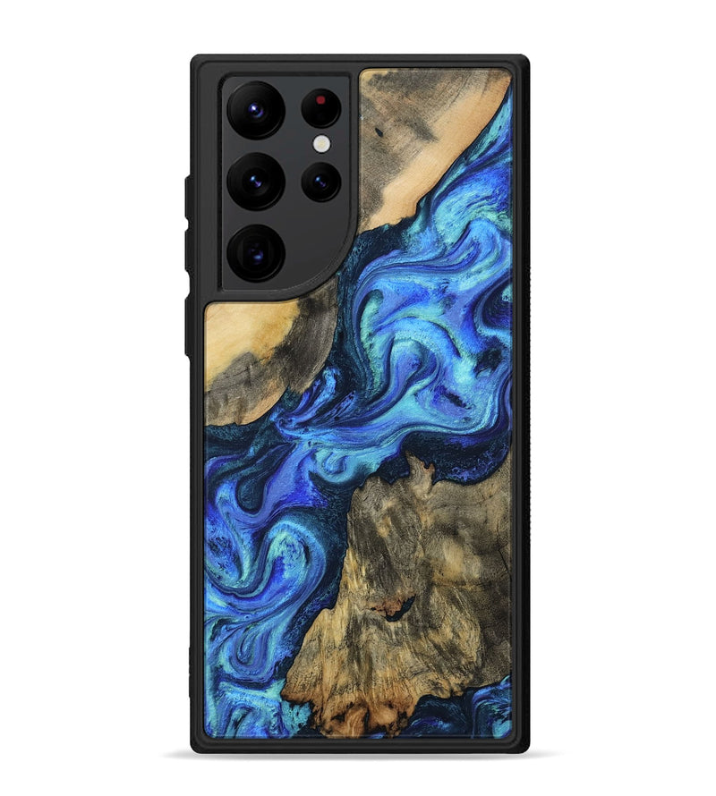 Galaxy S22 Ultra Wood Phone Case - Dax (Blue, 801078)