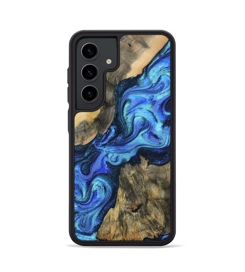 Galaxy S24 Wood Phone Case - Dax (Blue, 801078)