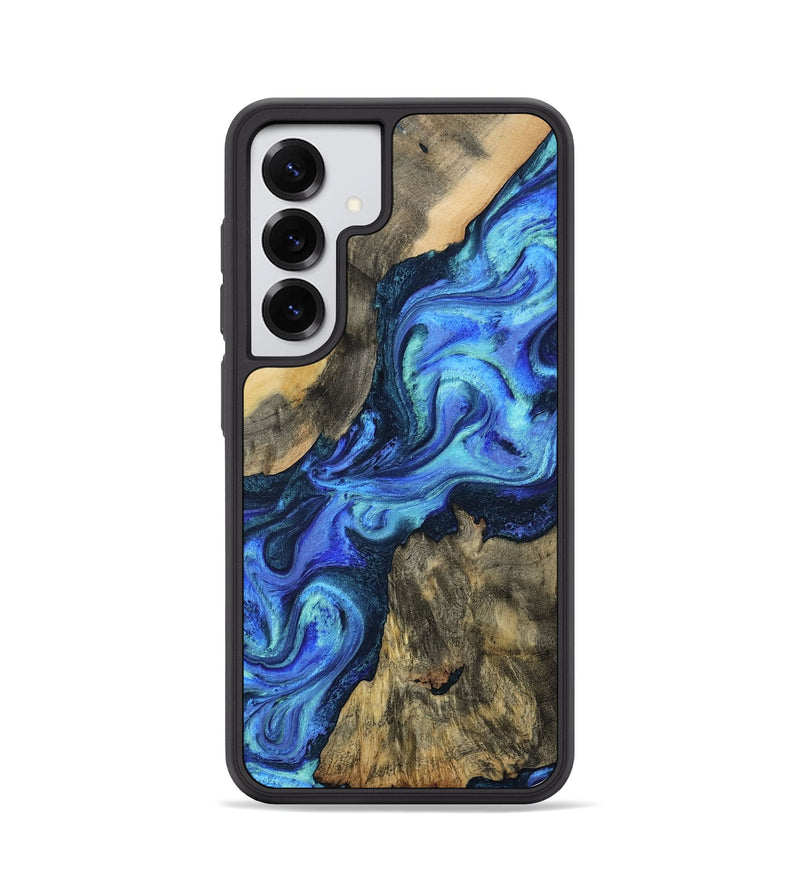 Galaxy S25 Wood Phone Case - Dax (Blue, 801078)