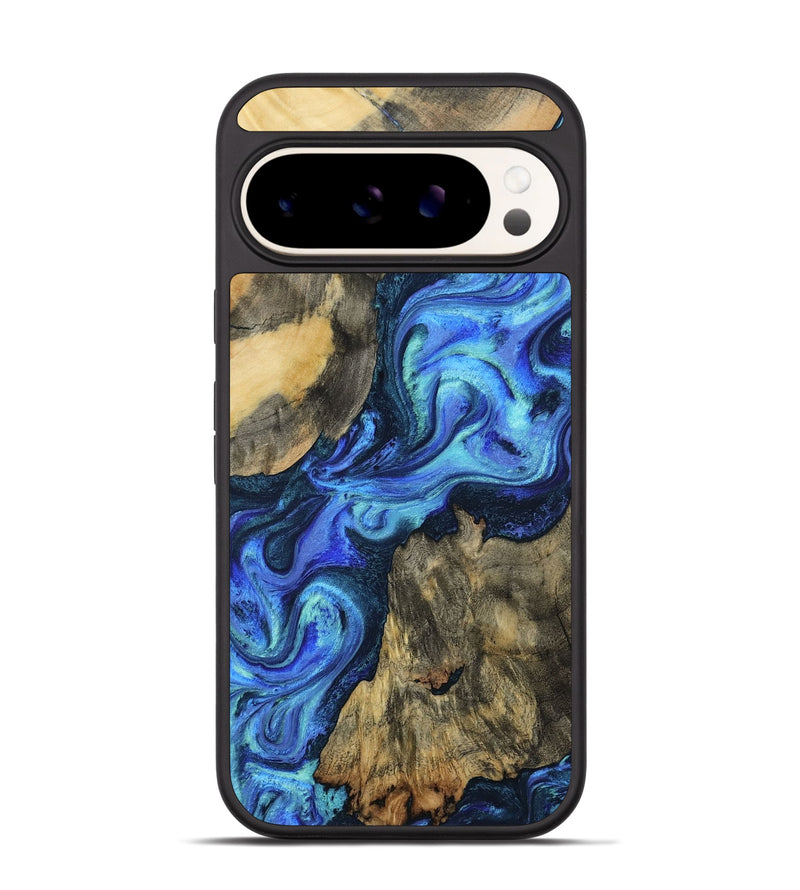 Pixel 9 Pro Wood Phone Case - Dax (Blue, 801078)