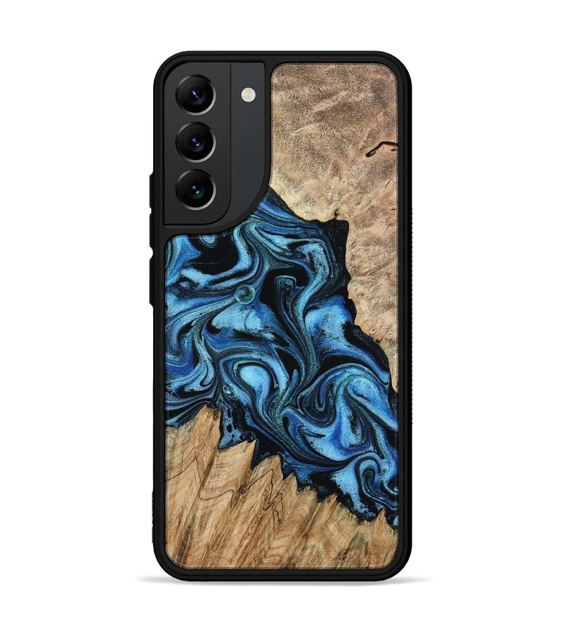 Galaxy S22 Plus Wood Phone Case - Meghan (Blue, 801080)