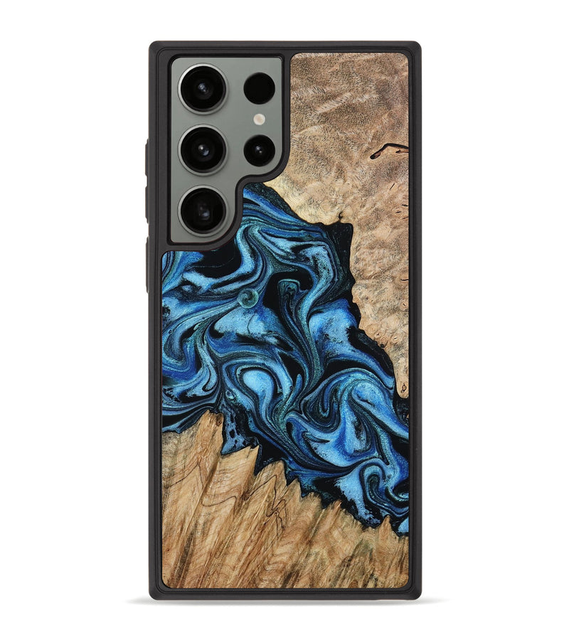 Galaxy S23 Ultra Wood Phone Case - Meghan (Blue, 801080)
