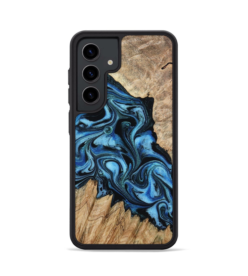 Galaxy S24 Wood Phone Case - Meghan (Blue, 801080)