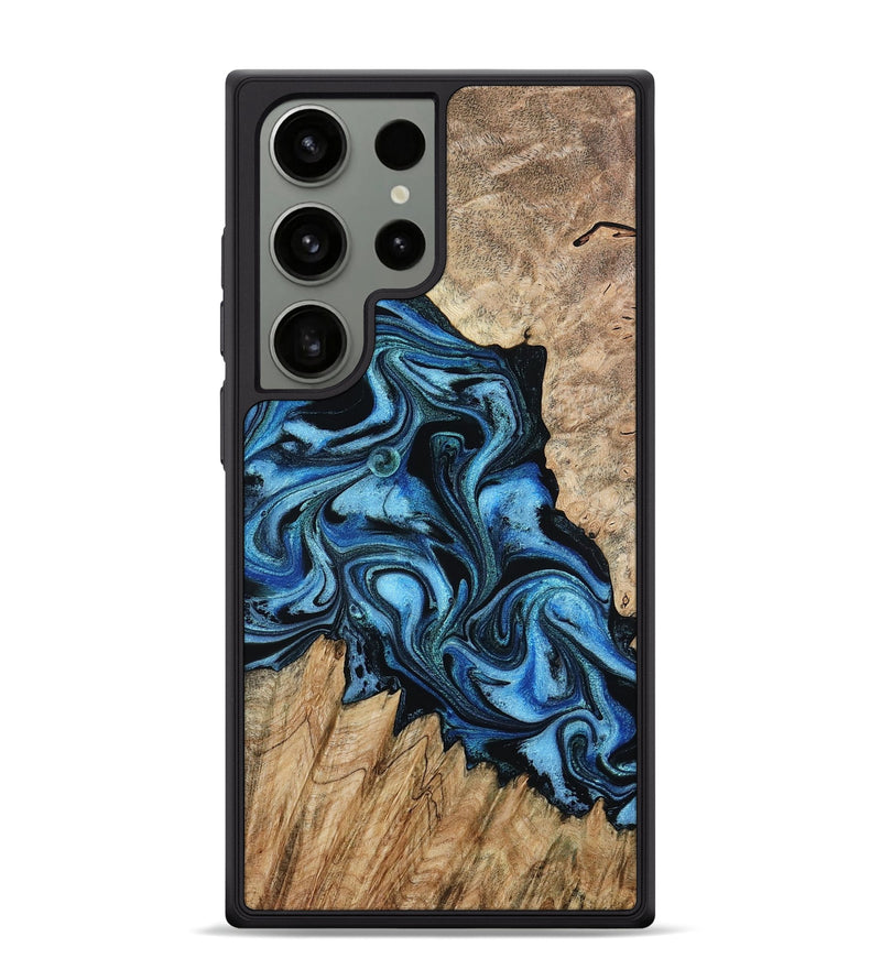 Galaxy S24 Ultra Wood Phone Case - Meghan (Blue, 801080)