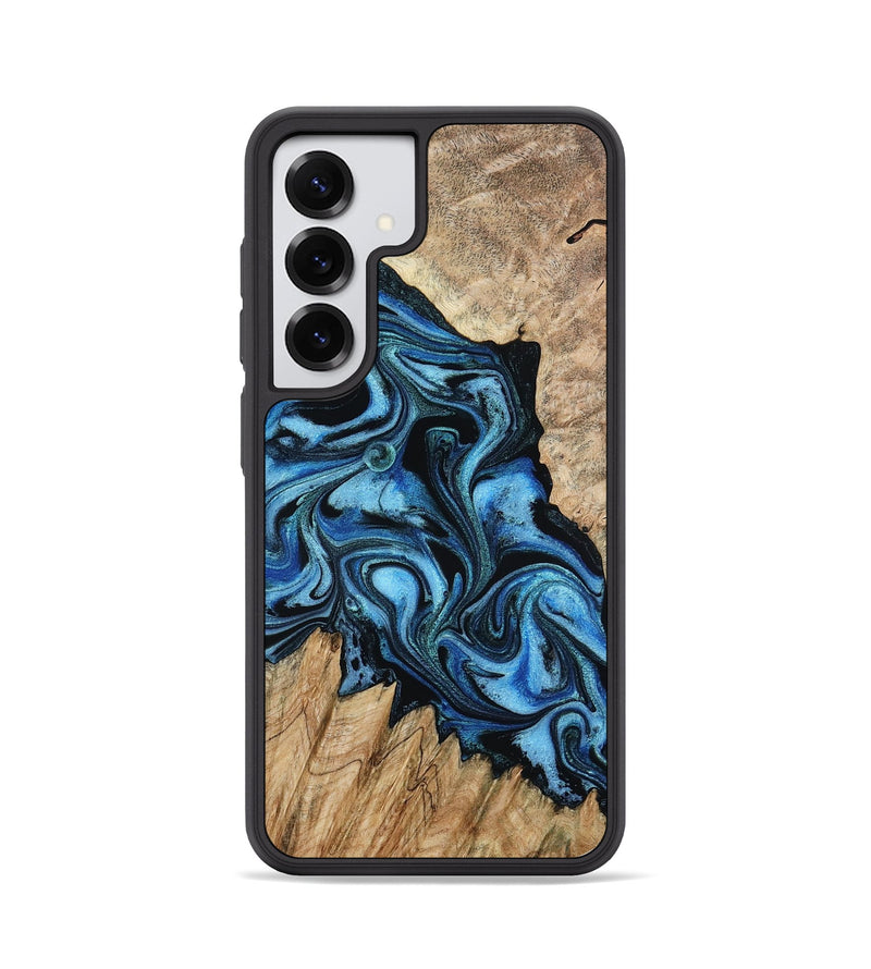 Galaxy S25 Wood Phone Case - Meghan (Blue, 801080)