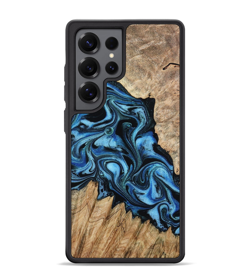 Galaxy S25 Ultra Wood Phone Case - Meghan (Blue, 801080)
