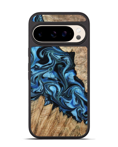 Pixel 10 Wood Phone Case - Meghan (Blue, 801080)