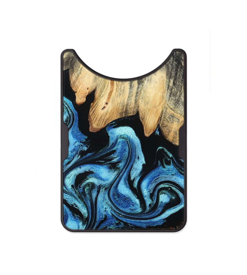 Alloy Wood Wallet - Tracie (Blue, 801081)