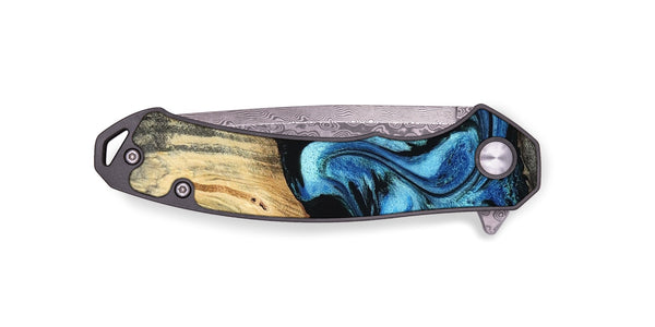 EDC Wood Pocket Knife - Tracie (Blue, 801081)