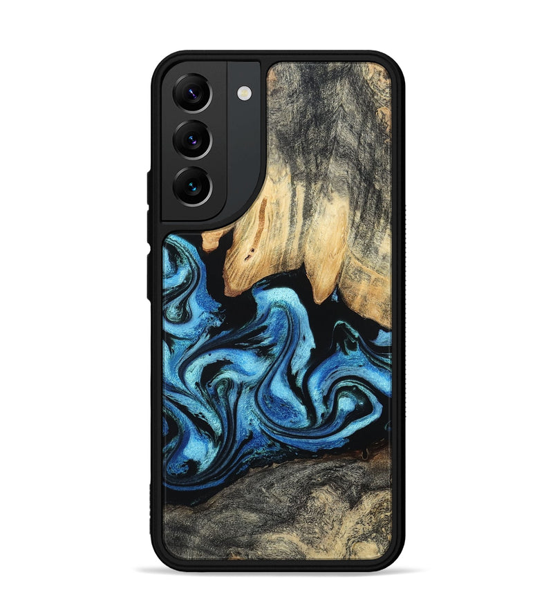 Galaxy S22 Plus Wood Phone Case - Tracie (Blue, 801081)