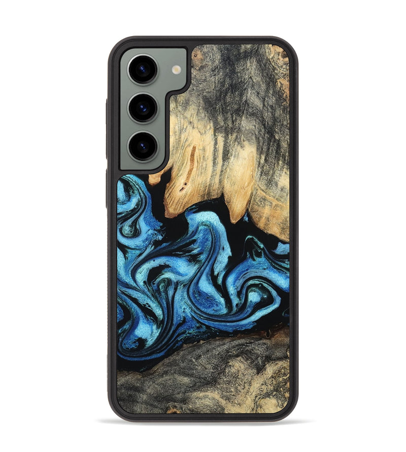 Galaxy S23 Plus Wood Phone Case - Tracie (Blue, 801081)