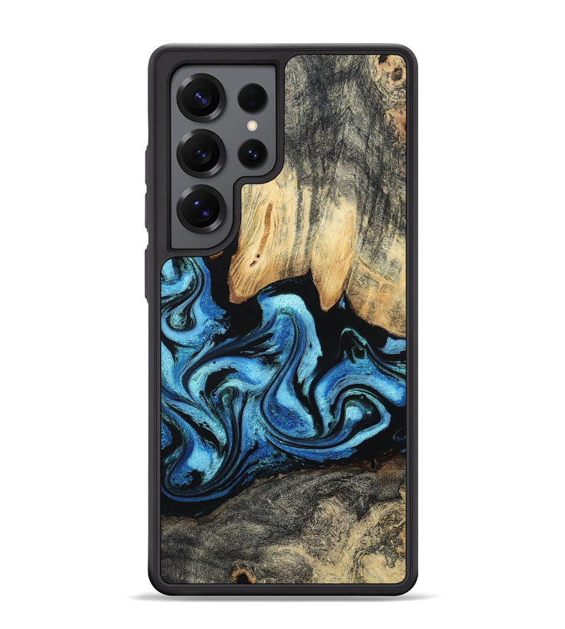 Galaxy S25 Ultra Wood Phone Case - Tracie (Blue, 801081)