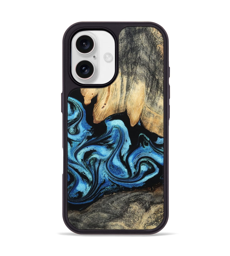 iPhone 17 Wood Phone Case - Tracie (Blue, 801081)