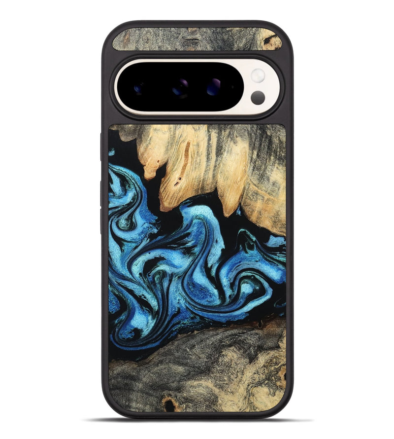 Pixel 9 Pro XL Wood Phone Case - Tracie (Blue, 801081)