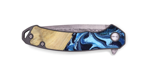 EDC Wood Pocket Knife - Besse (Blue, 801082)