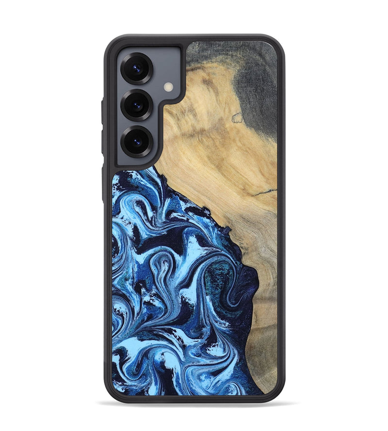Galaxy S25 Plus Wood Phone Case - Besse (Blue, 801082)