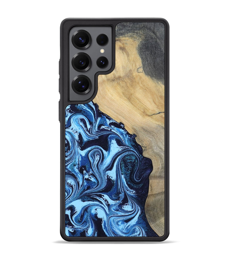 Galaxy S25 Ultra Wood Phone Case - Besse (Blue, 801082)