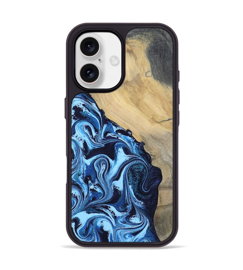 iPhone 17 Wood Phone Case - Besse (Blue, 801082)