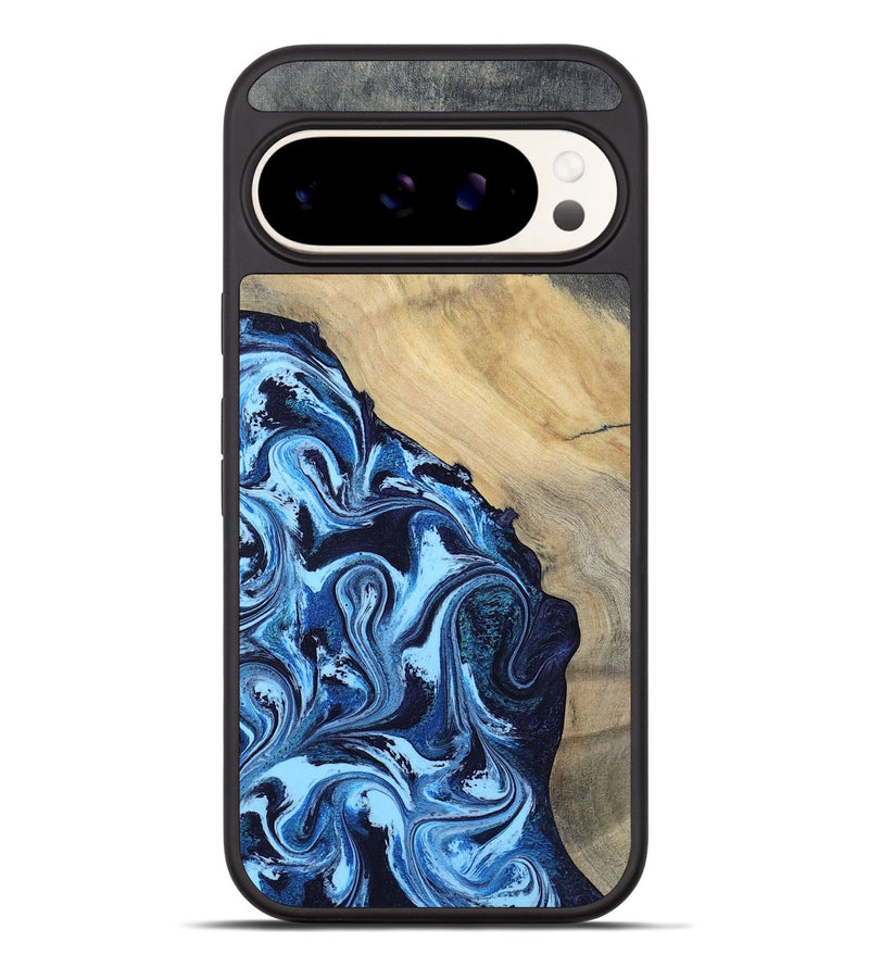Pixel 9 Pro XL Wood Phone Case - Besse (Blue, 801082)