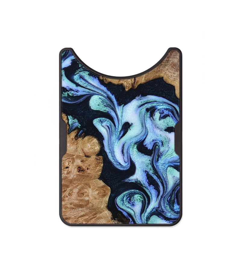 Alloy Wood Wallet - Shante (Blue, 801083)