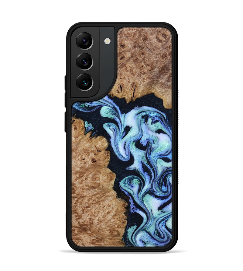 Galaxy S22 Plus Wood Phone Case - Shante (Blue, 801083)