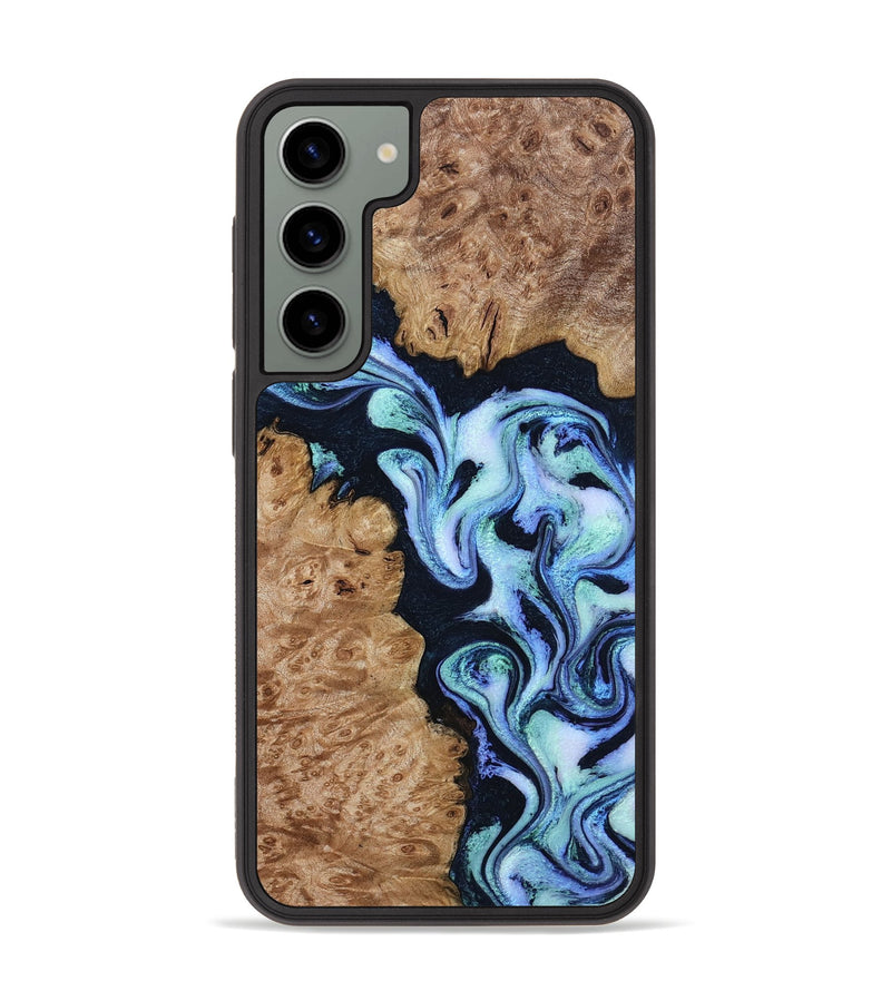 Galaxy S23 Plus Wood Phone Case - Shante (Blue, 801083)