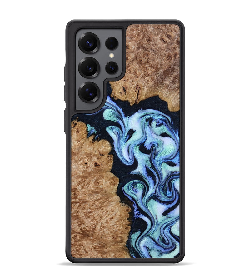 Galaxy S25 Ultra Wood Phone Case - Shante (Blue, 801083)