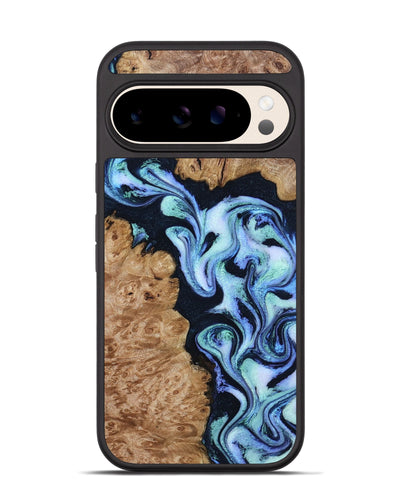 Pixel 10 Wood Phone Case - Shante (Blue, 801083)
