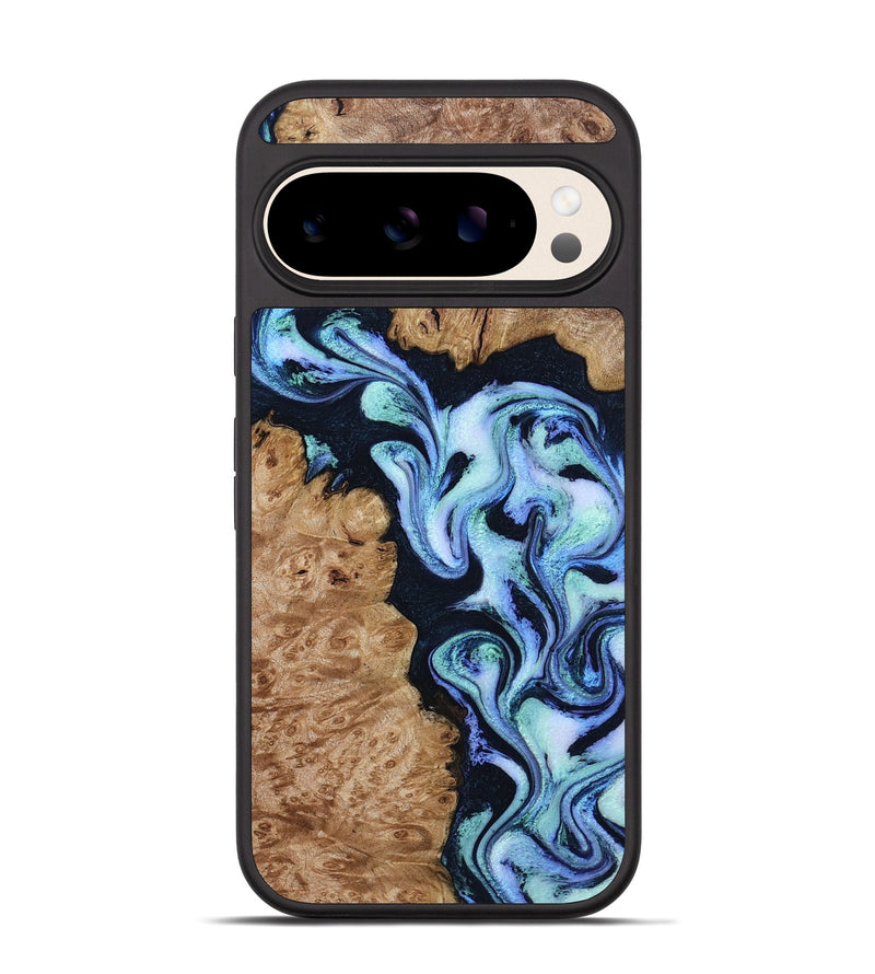 Pixel 10 Wood Phone Case - Shante (Blue, 801083)