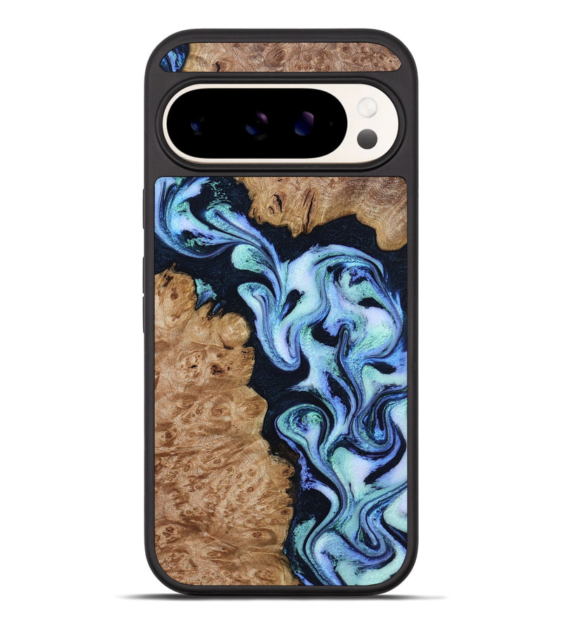 Pixel 10 Pro XL Wood Phone Case - Shante (Blue, 801083)