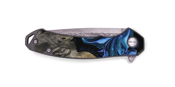 EDC Wood Pocket Knife - Gerald (Blue, 801085)