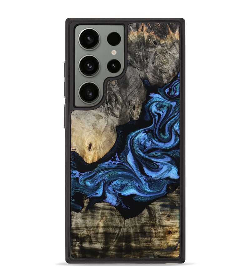 Galaxy S23 Ultra Wood Phone Case - Gerald (Blue, 801085)