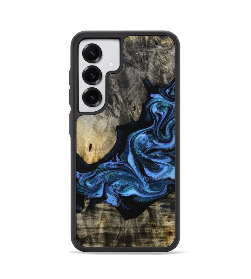 Galaxy S25 Wood Phone Case - Gerald (Blue, 801085)