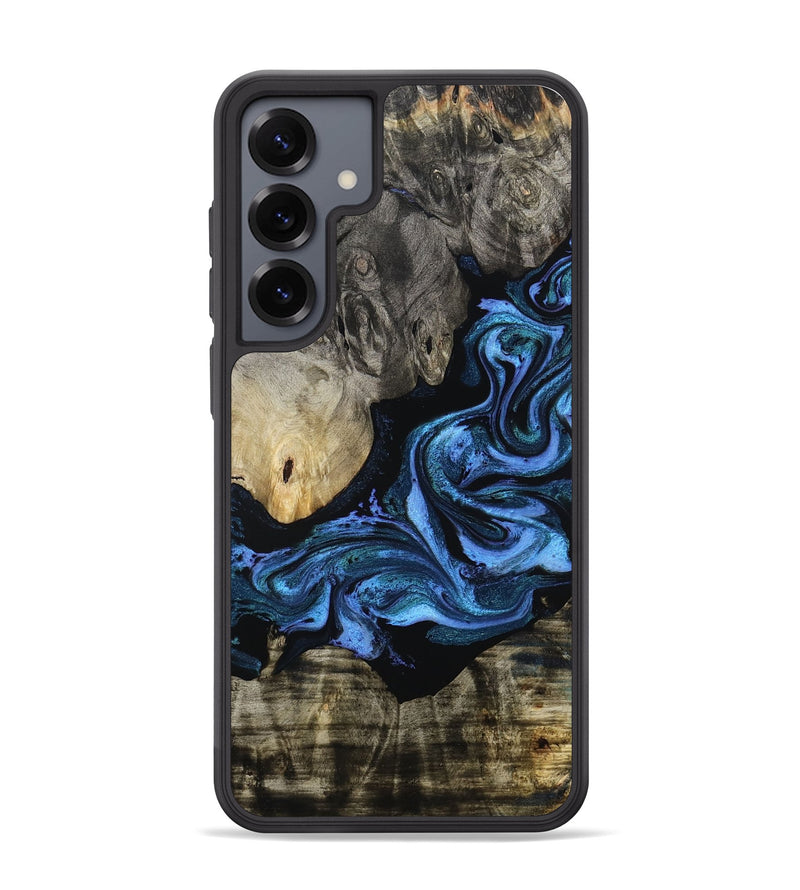 Galaxy S25 Plus Wood Phone Case - Gerald (Blue, 801085)