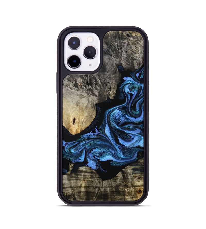 iPhone 11 Pro Wood Phone Case - Gerald (Blue, 801085)