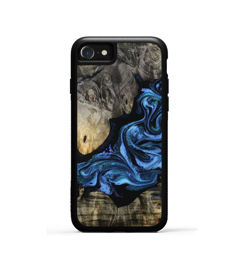 iPhone SE Wood Phone Case - Gerald (Blue, 801085)